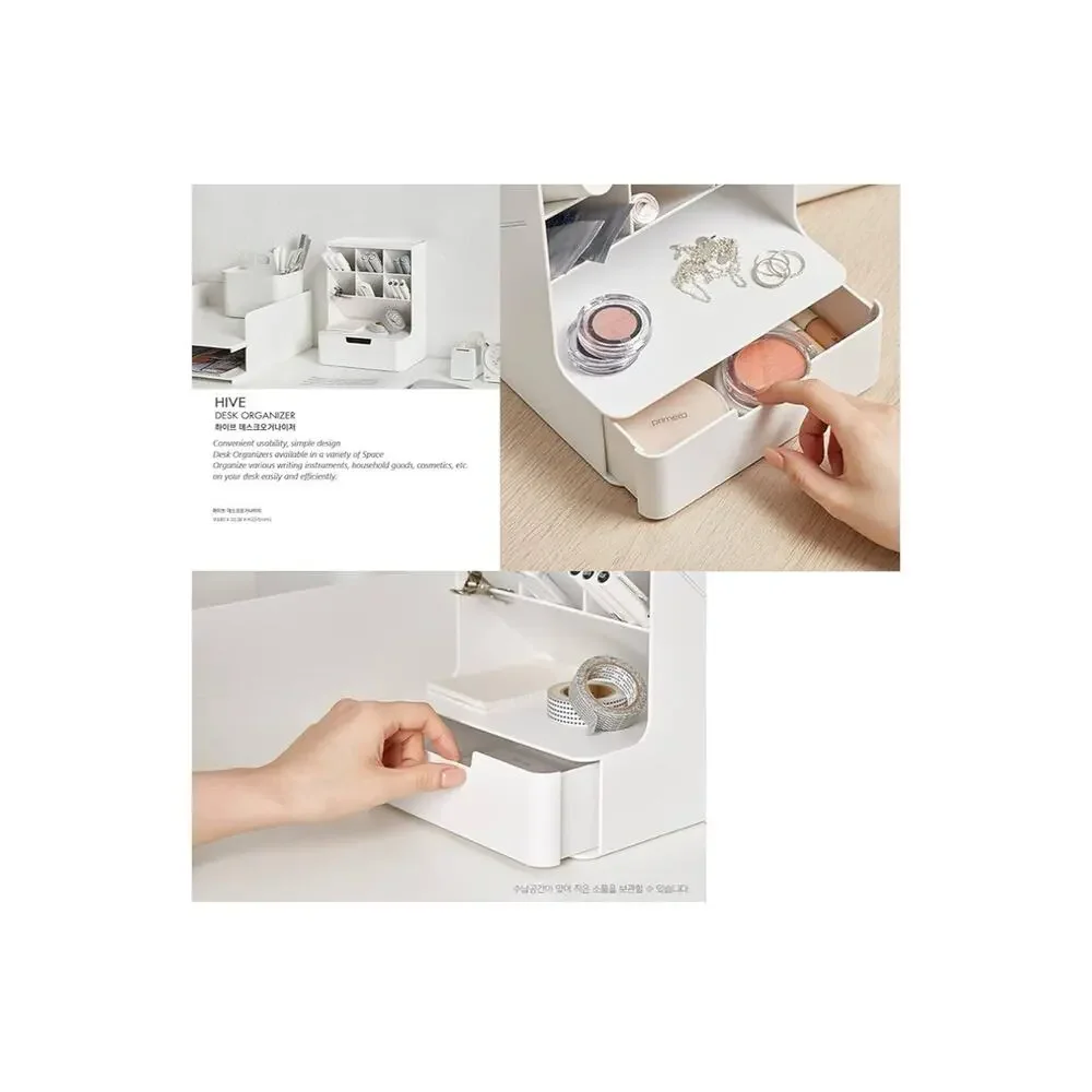 Organizer Office Supplies Desk Cosmetic Storage White